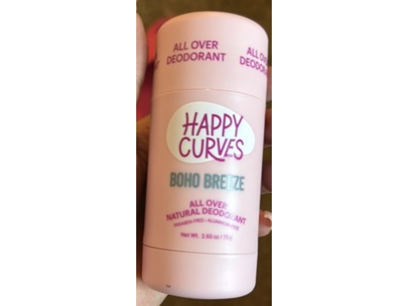 Happy Curves All Over Deodorant, Boho Breeze, 2.65 oz/75 g