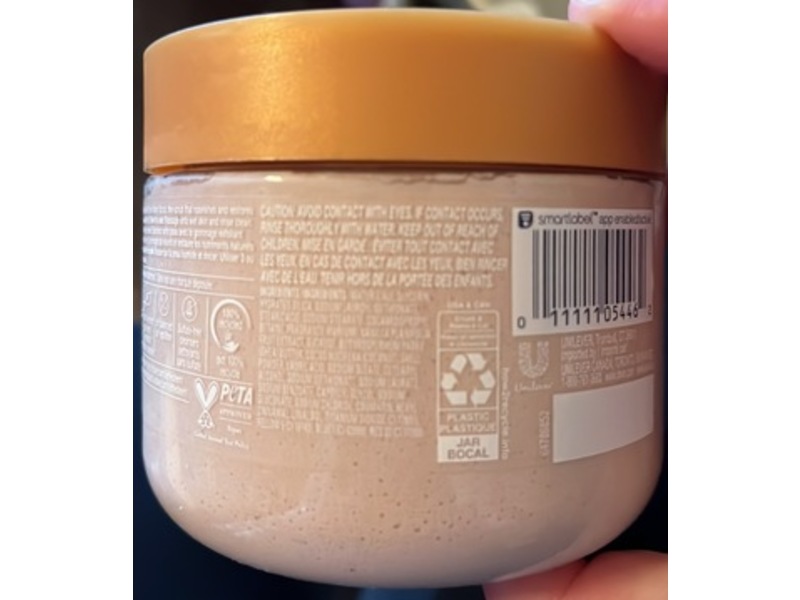 Dove Body Scrub, Vanilla Sugar & Shea Butter, 15 oz/425 g