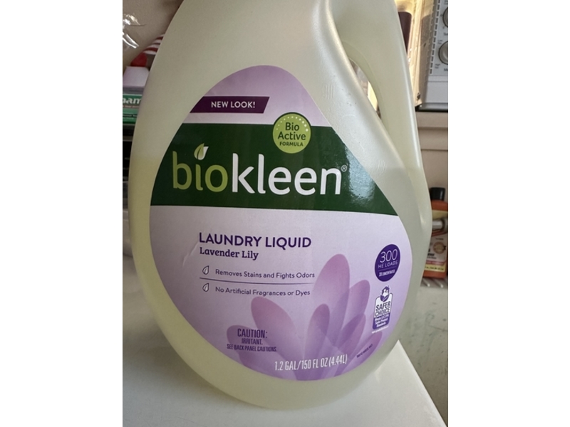 BioKleen Laundry Liquid, Lavenedr Lily, 300 Loads, 150 fl oz/4.44 L