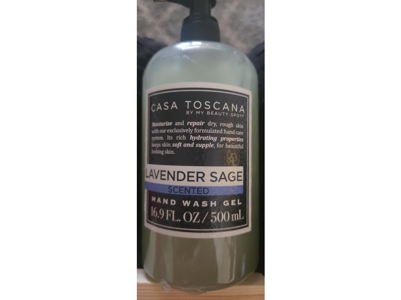 My Beauty Spot Casa Toscana Hand Wash Gel, Lavender Sage, 16.9 fl oz/500 mL