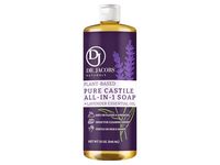 Dr. Jacobs Naturals Pure Castile All-In-1 Soap, Lavender Essential Oil, 32 oz/946 mL - Image 2