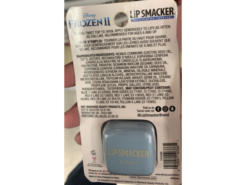 Lip Smacker Lip Balm, Disney Frozen II, Elsa, 0.2 oz/5.7 g