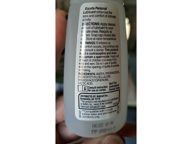 rose vibrator plus one Equate Personal Lubricant Liquid, 2.5 oz (71 g) Ingredients and Reviews