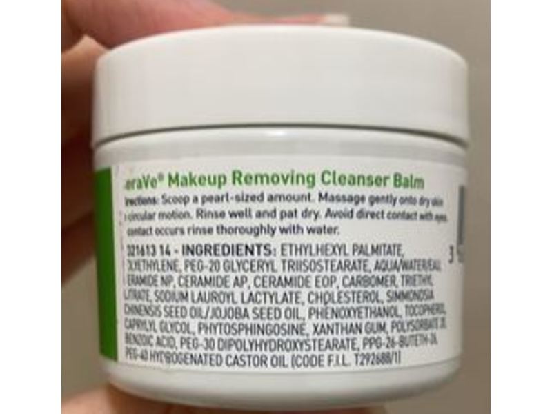 CeraVe Makeup Removing Cleanser Balm, 1.3 oz/36 g