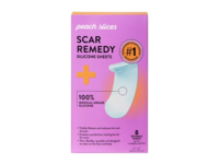 Peach Slices Scar Remedy Silicone Sheets, 8 Count - thumbnail 1