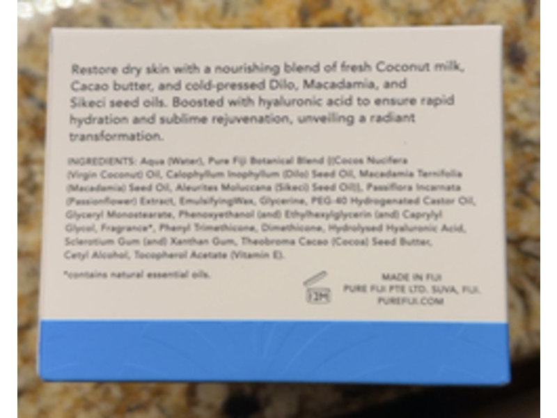 Pure Fiji Nourishing Body Butter, Coconut, 6.76 fl oz/200 mL