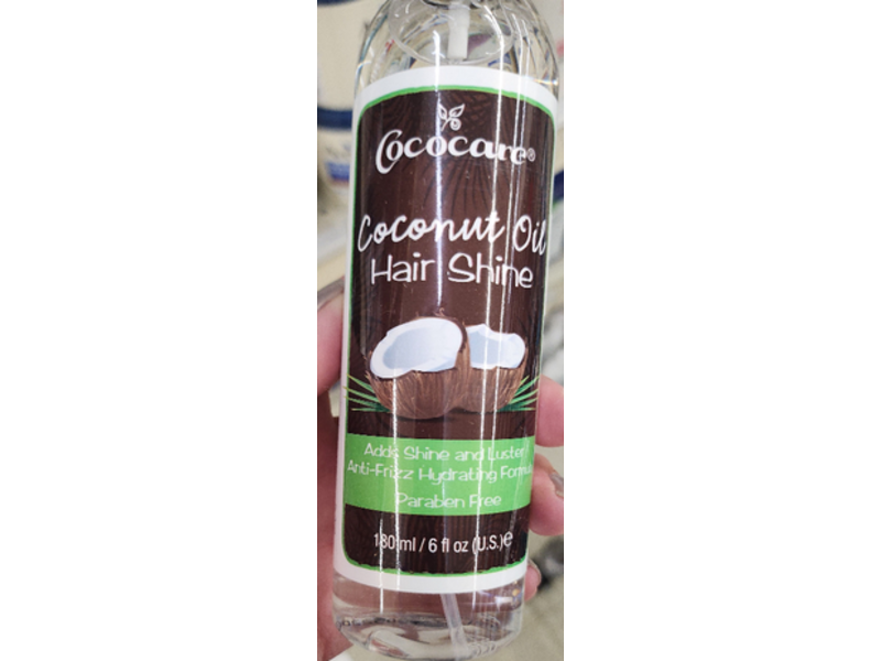 Coocare Coconut Oil Hair Shine, 6 fl oz/180 mL
