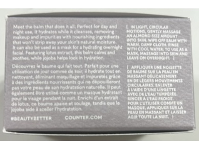 Counter Lotus Glow Cleansing Balm, 1.69 fl oz/50 mL