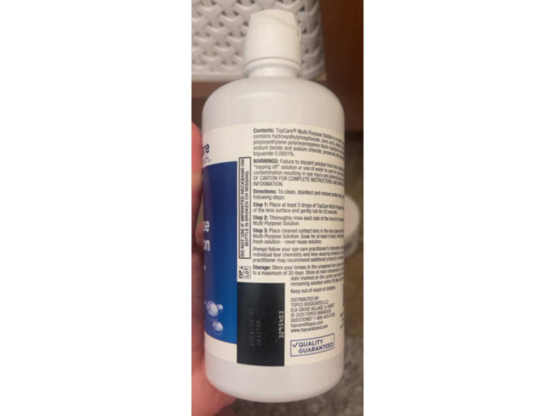 Top Care Health Multi-Purpose Solution, 12 fl oz/355 mL