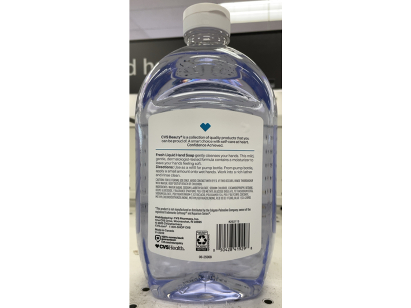 CVS Health Liquid Hand Soap Refill, Fresh, 50 fl oz/1.47 L