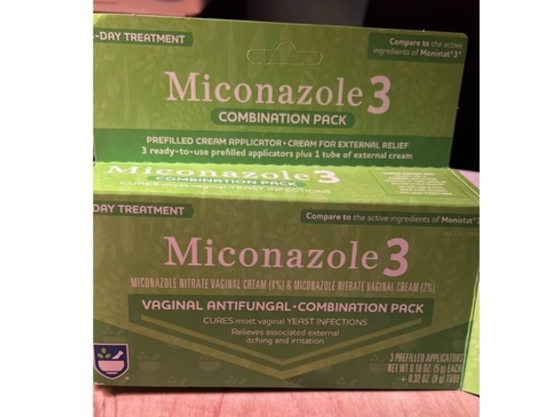 Monistat Miconazole 3 Vaginal Cream Combination Pack