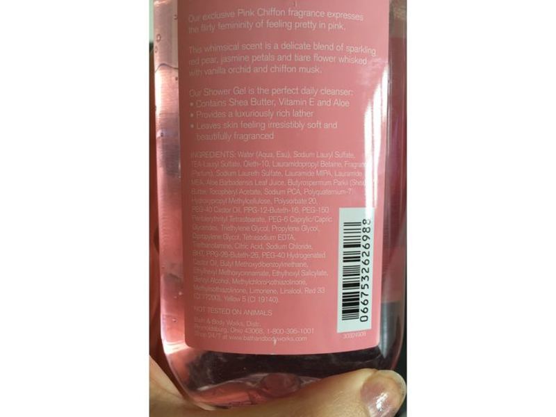 Bath & Body Works Shower Gel, Pink Chiffon, 10 fl oz/295 mL