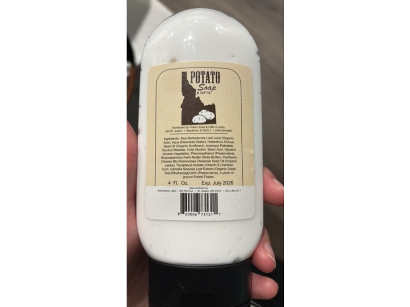 Potato Soap & Gifts Potato Lotion, 4 fl oz