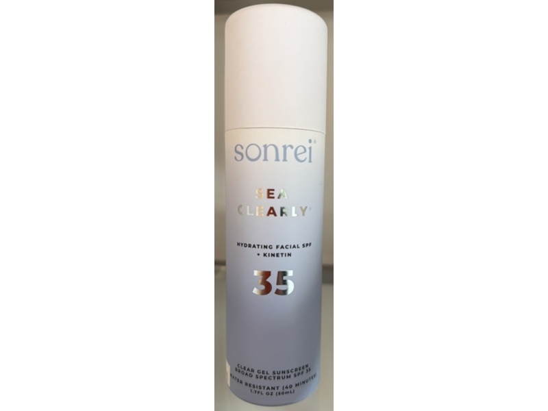 Sonrei Sea Clearly Hydrating Facial Clear Gel Sunscreen, SPF 35, 1.7 fl oz/50 mL