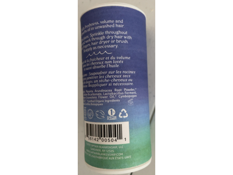 Captain Blankenship Mermaid Dry Shampoo, 2.4 oz/68 g