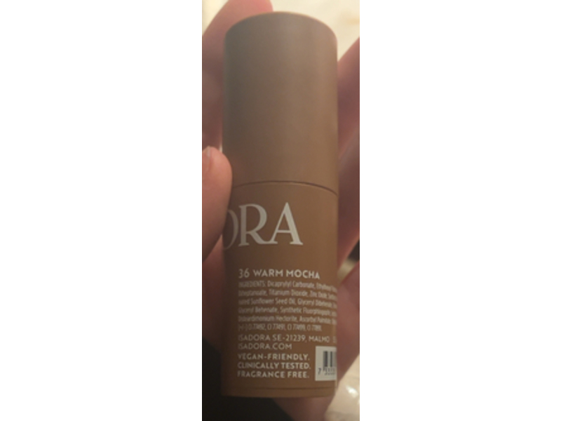 Isadora Sculpt & Define The Contour Stick, 36 Warm Mocha, 0.14 oz/5.5 g