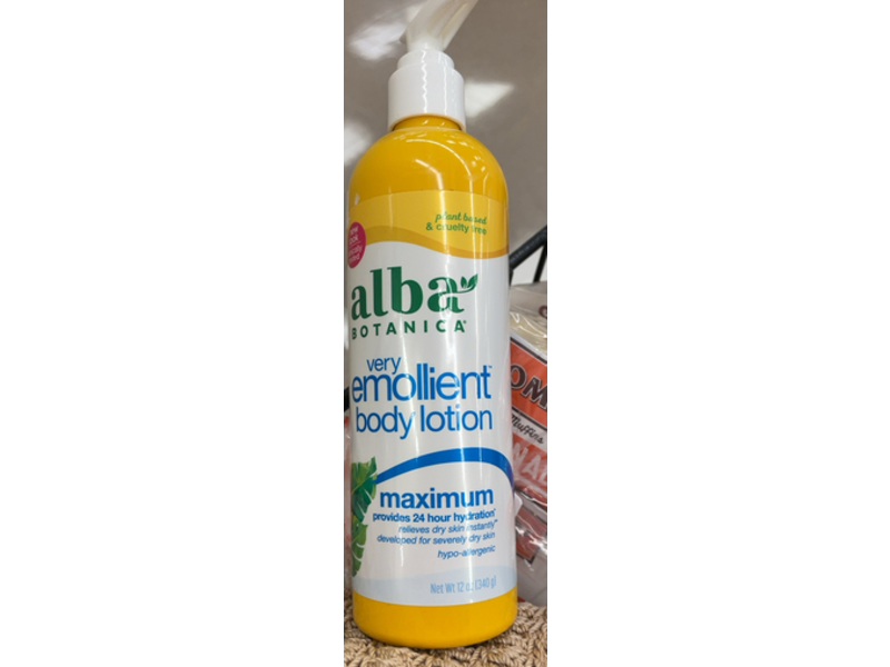 Alba Botanica Very Emollient Body Lotion, 12 oz/340 g