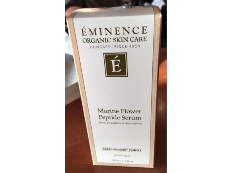 Eminence Organic Skin Care Marine Flower Peptide Serum, 1 fl oz/30 mL
