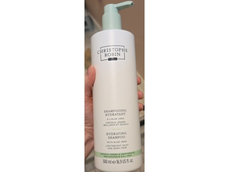 Christophe Robin Hydrating Shampoo, Aloe Vera, 16.9 fl oz/500 mL
