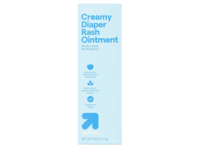 Up & Up Creamy Diaper Rash Ointment, 13% Zinc Oxide, 4 oz/113.3 g