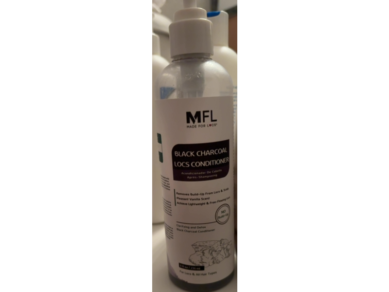 Made For Locs clarifying & Detox Conditioner, Black Charcoal, 8 fl oz/236 mL