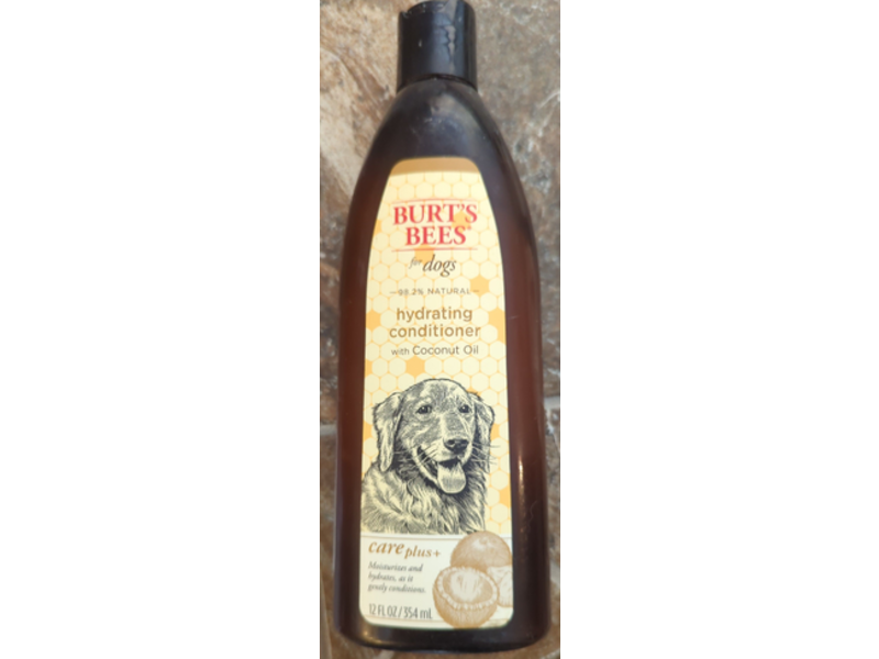 Burt's Bees Dogs Care Plus+ Natural Hydrating Conditioner, Coconut Oil, 12 fl oz/354 mL