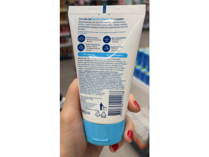 Cerave Sa Renewing Cleansing Gel, 5 oz/150 g