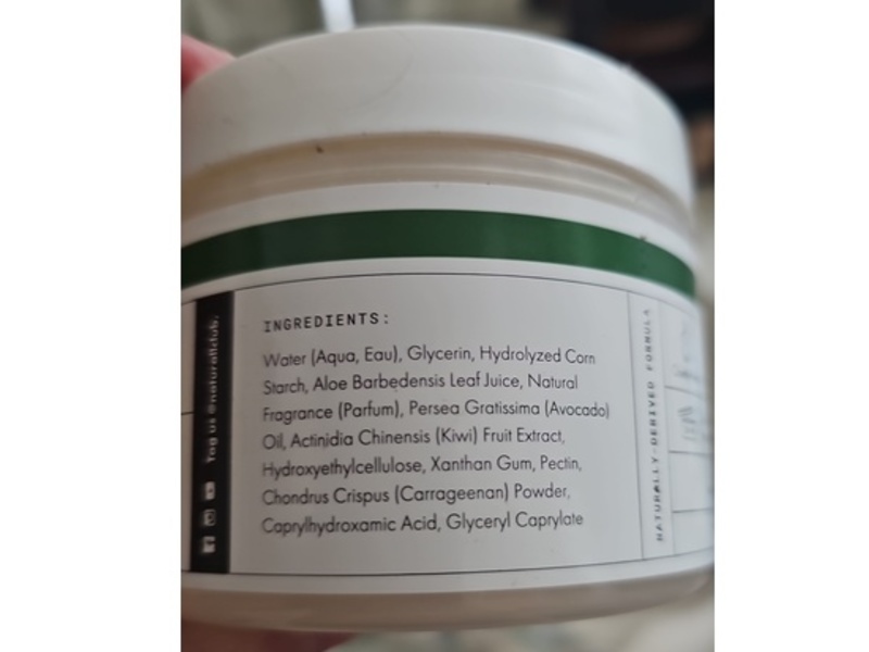 NaturAll Hydrating Custard, Avocado & Kiwi, 8 fl oz/236 mL