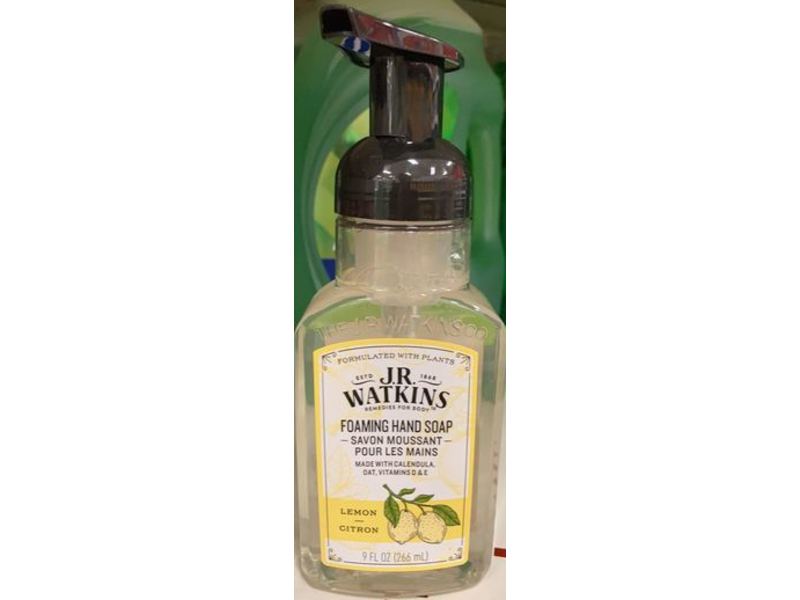 J.R Watkins Foaming Hand Soap, Lemon And Citron, 9 fl oz/266 mL