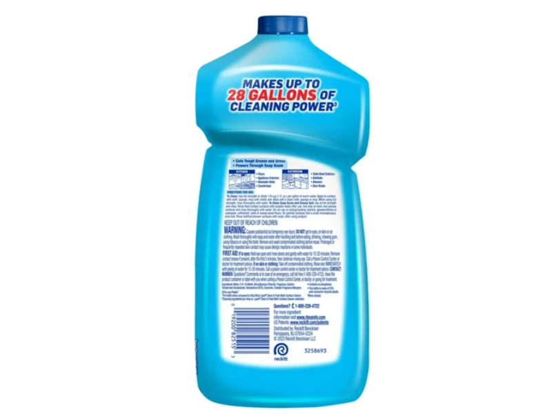 Lysol Power Clean Multi-Surface Cleaner, Cool Adirondack Air, 28 fl oz/828 mL