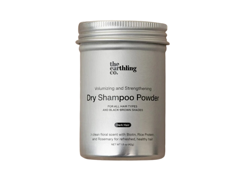 The Earthling Co. Dry Shampoo, Dark Hair, 2.6 oz/74 g