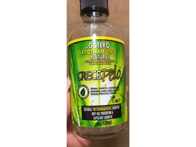 Crece Pelo Gotero Natural Phytoterapeutic Dropper, 4.25 fl oz/120 mL