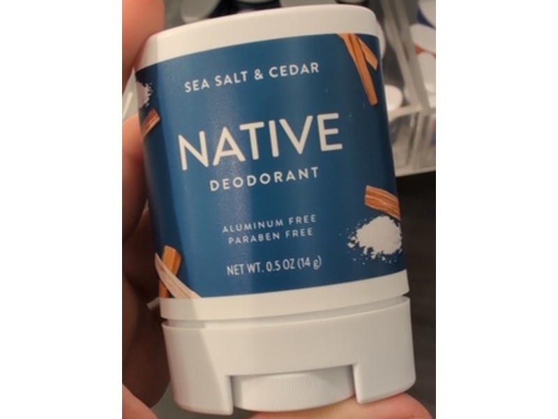 Native Deodorant, Sea Salt & Cedar, 0.5oz/14 g, Pack Of 2
