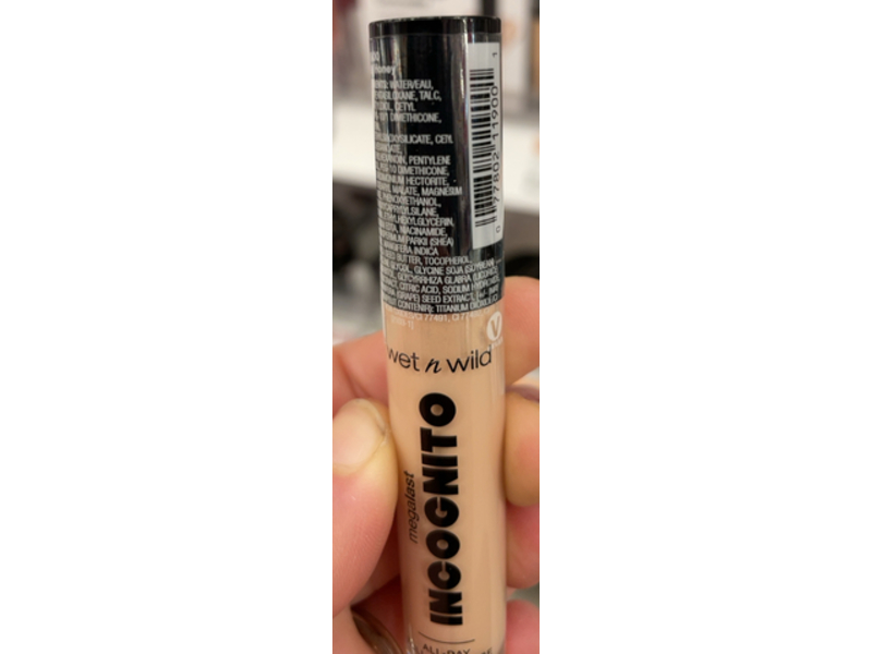 Wet n Wild Mega Last Incognito All-Day Full Coverage Liquid Matte Concealer, Light Honey, 0.18 oz