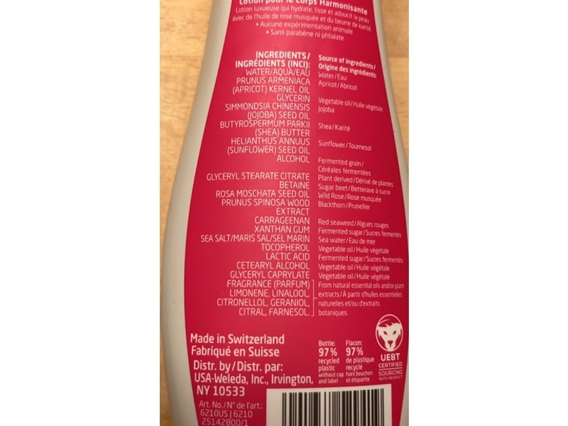 Weleda Pampering Body Lotion, Wild Rose Extracts, 6.8 fl oz/200 mL