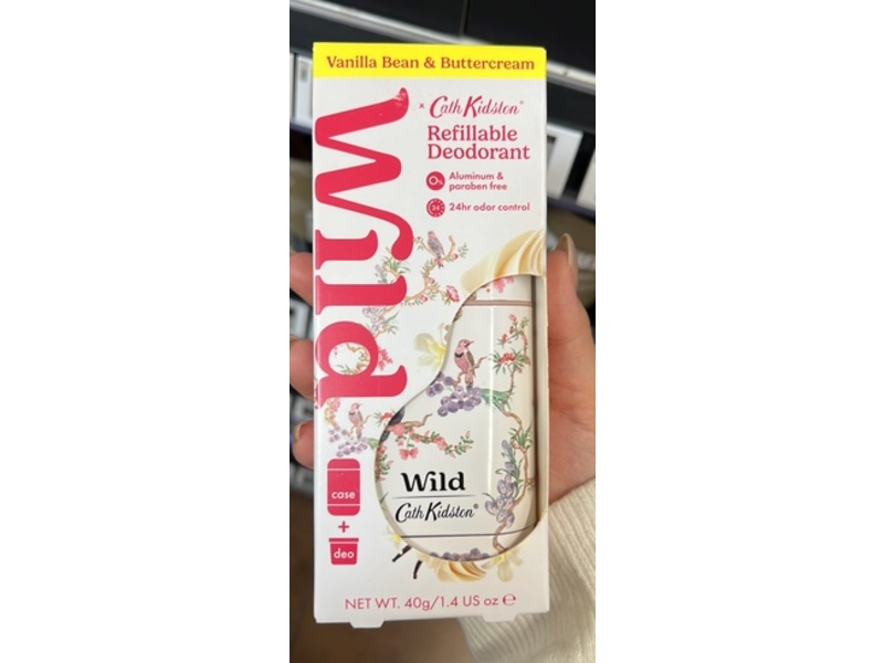 Wild Cath Kidston Refillable Deodorant, Vanilla Bean & Buttercream, 1.4 fl oz/40 g