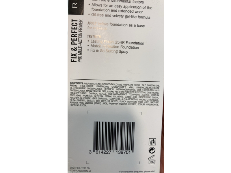 Rimmel Fix & Perfect Prime, 1 fl oz/30 mL