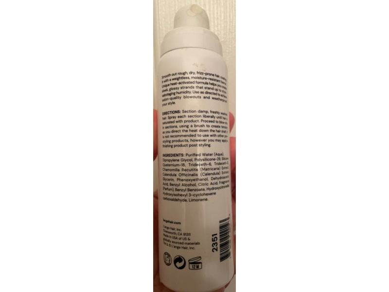 L'ange Glass Hair Thermal Blowout Primer, 5 fl oz/150 mL