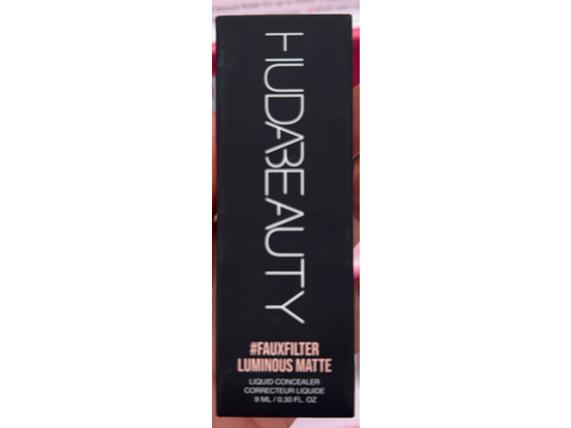 Huda Beauty #Fauxfilter Luminous Matte Liquid Concealer, Meringue 2.1 N, 0.30 fl oz/9 mL
