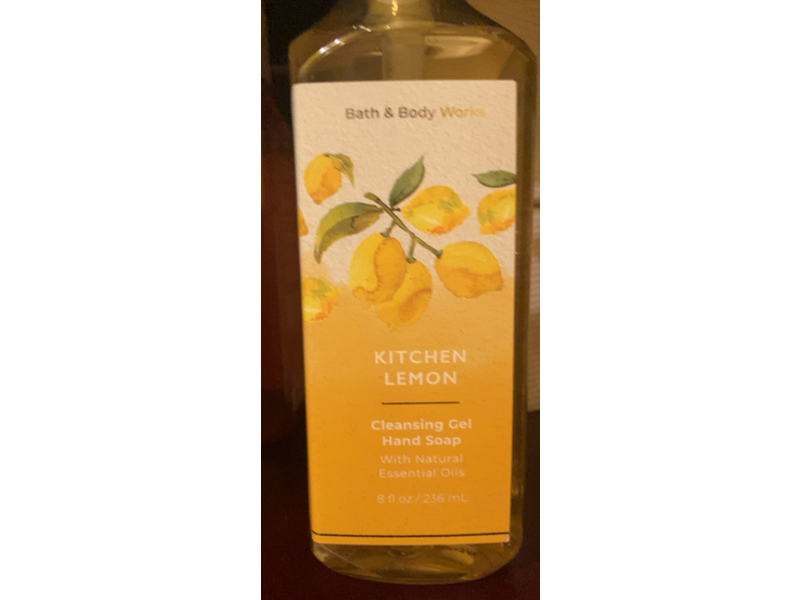 Bath & Body Works Cleansing Gel Hand Soap, Kitchen Lemon, 8 fl oz/236 mL