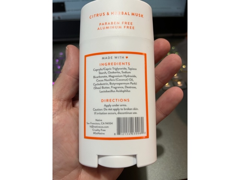 Native Deodorant, Citrus & Herbal Musk, 2.65 oz (75 g)
