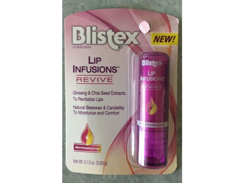 Blistex Lip Moisturizer, Lip Infusions, Revive, 0.13 oz/3.69 g