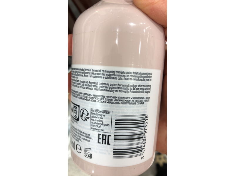 L'Oreal Professionnel Paris Vitamino Color Shampoo, Serie Expert, 10.1 fl oz/300 mL