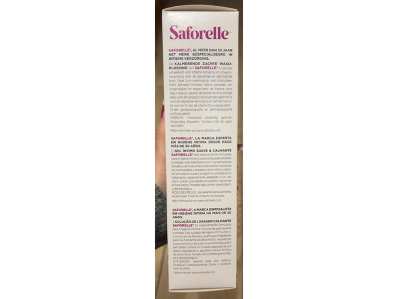 Saforelle Gentle Soothing Cleansing Care, 500 mL