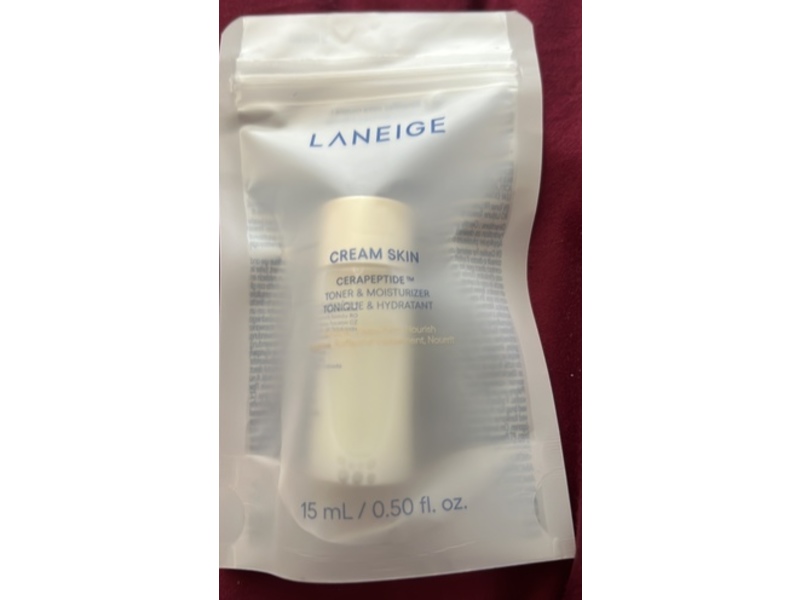 Laneige Cream Skin Toner & Moisturizer, 0.50 fl oz/15 mL