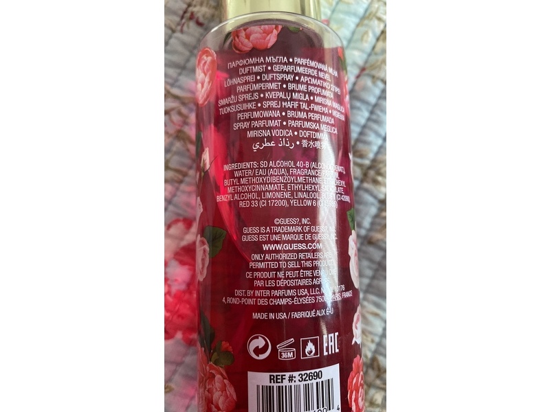 Guess Love Passion Kiss Fragrance Mist, 8.4 fl oz/250 mL