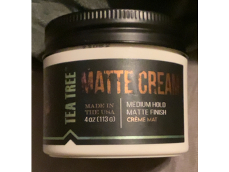 Gibs Grooming Matte Medium Hold Cream, Tea Tree, 4 oz/113 g
