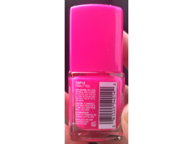 L.A Colors Nail Polish, Cnp 14 Family Ties, 0.5 fl oz/15 mL