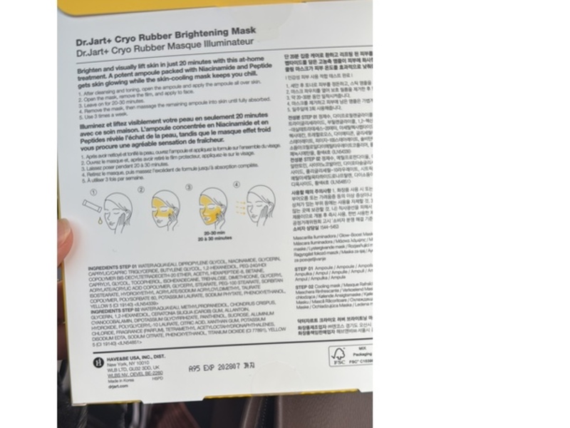 Dr. Jart+ Cryo Rubber Brightening Mask x Ampoule Set