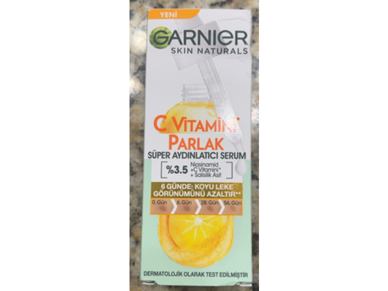 Garnier Bright Super Brightening Serum, Vitamin C, 30 mL